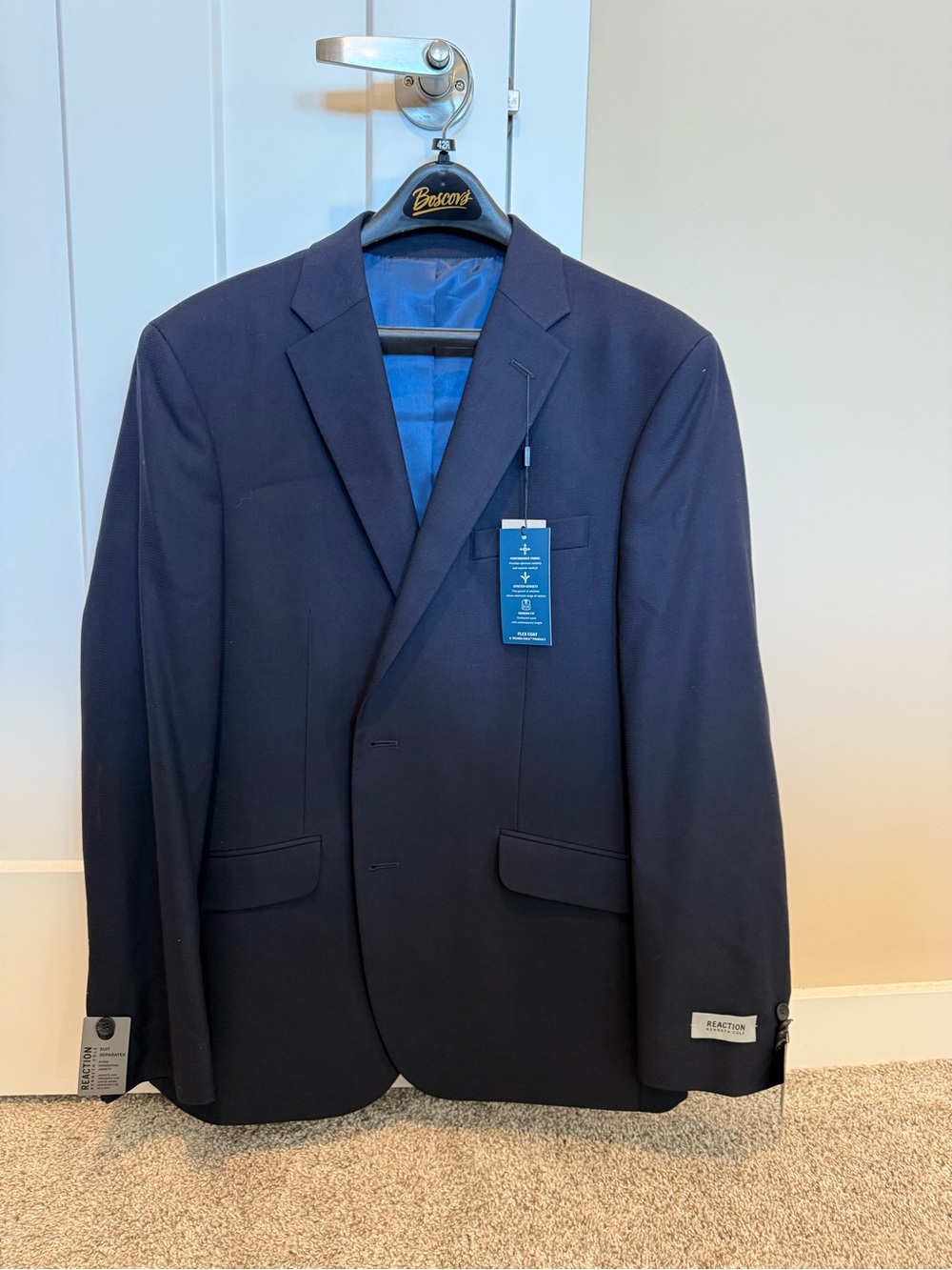 Kenneth Cole Reaction Dark Navy Two-Button Blazer